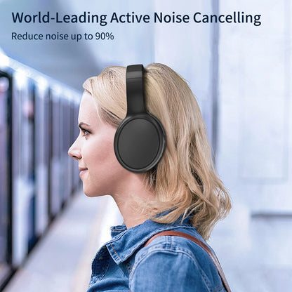 Active Noise-Cancelling Bluetooth Headphones with Deep Bass, Clear Call Quality, Comfortable Fit, and Multipoint Connectivity for Music, Work, and Calls