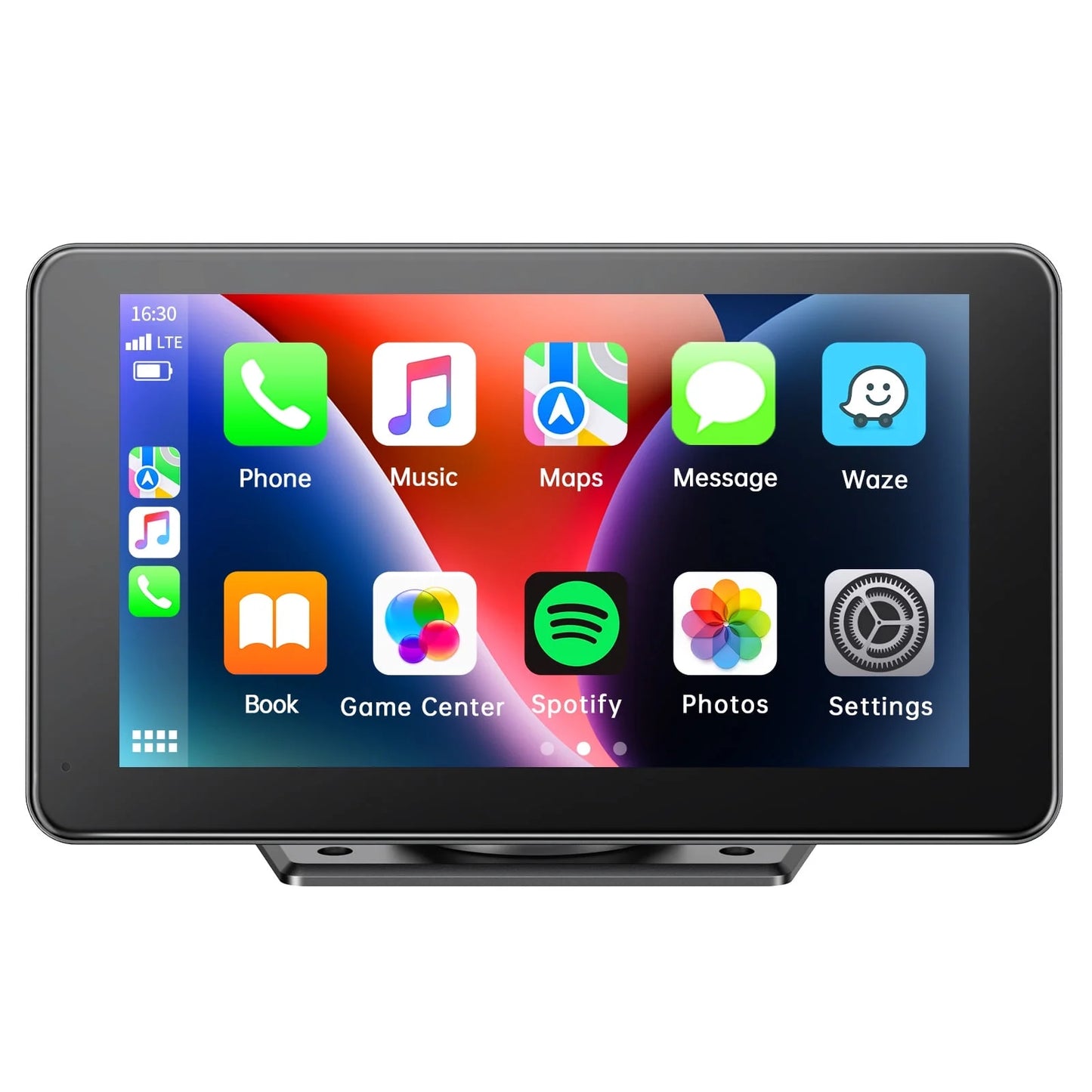 7" Wireless CarPlay Screen for Car – Portable Display Compatible with Android Auto, GPS Navigation, Mirror Link, Voice Control, AUX/FM