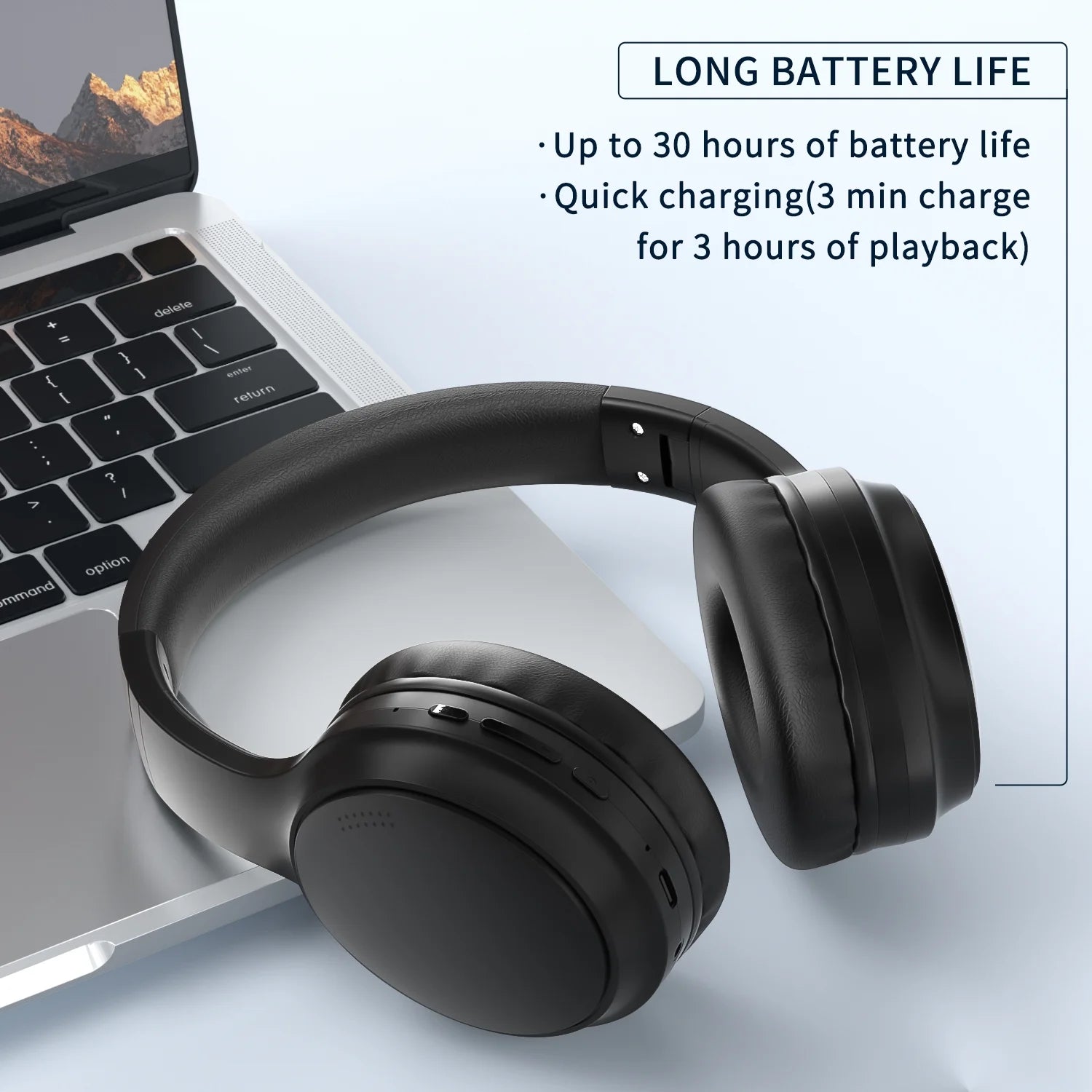 Active Noise-Cancelling Bluetooth Headphones with Deep Bass, Clear Call Quality, Comfortable Fit, and Multipoint Connectivity for Music, Work, and Calls