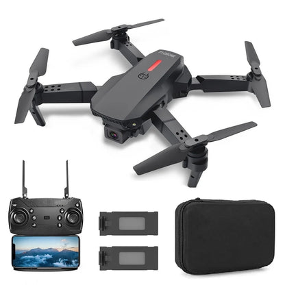 E88 Mini 4K Drone with FPV, Professional Foldable Quadcopter for Long-Range Aerial Photography